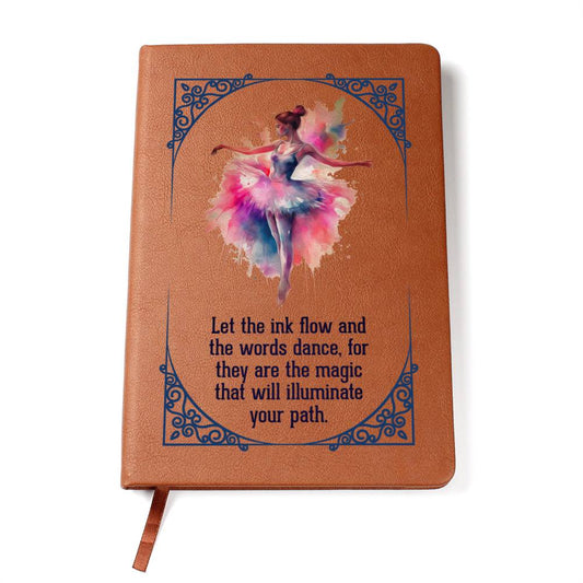 Ballerina Leather Journal-[Heartfelt Family Gift]