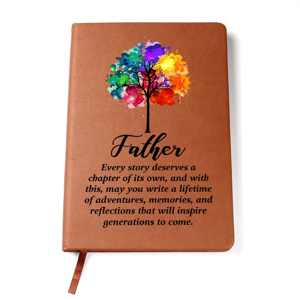 Father Leather Journal-[Heartfelt Family Gift]
