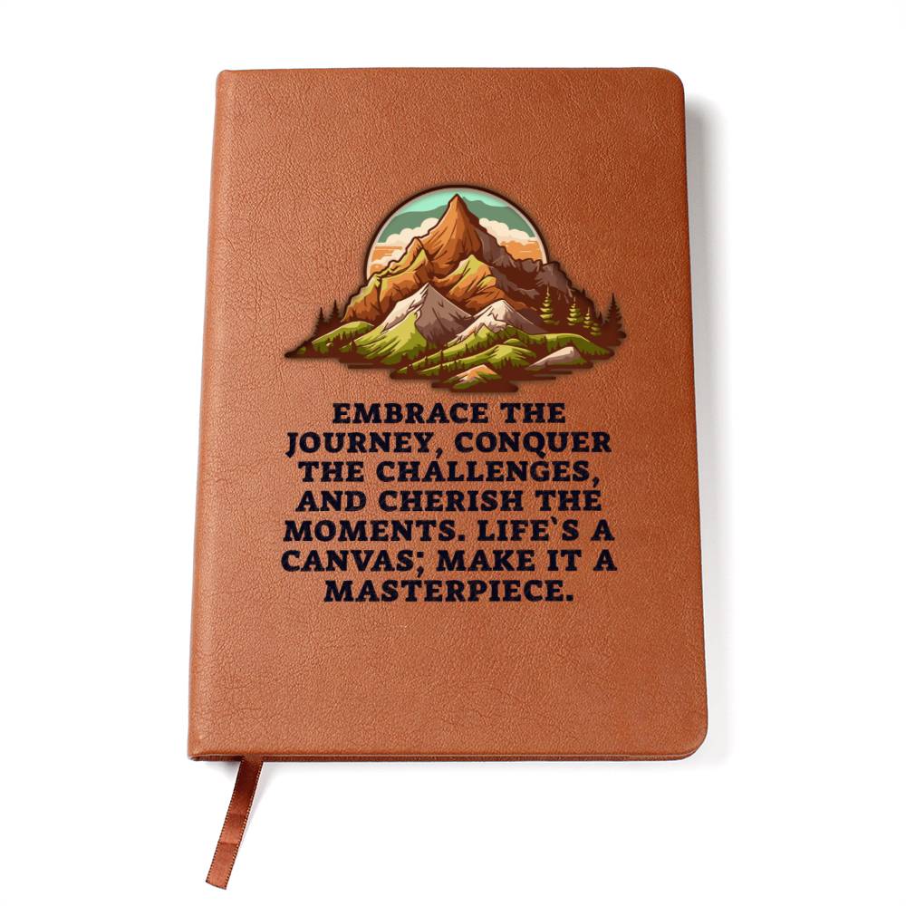 Embrace the journey Leather Journal-[Heartfelt Family Gift]