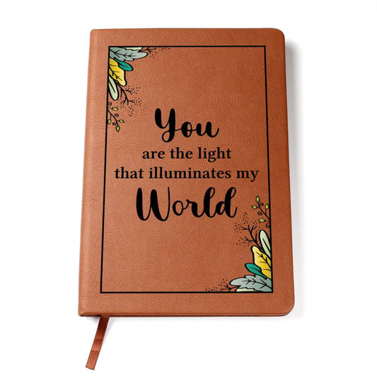 Light Up Your Thoughts Leather Journal for Reflection and Inspiration-[Heartfelt Family Gift]