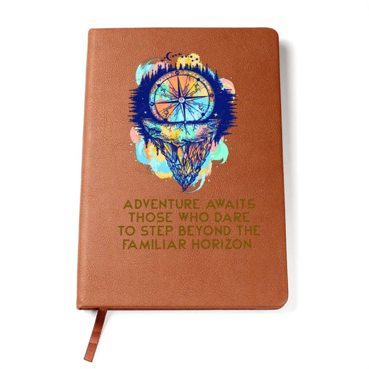 Adventure Awaits Leather Journal-[Heartfelt Family Gift]