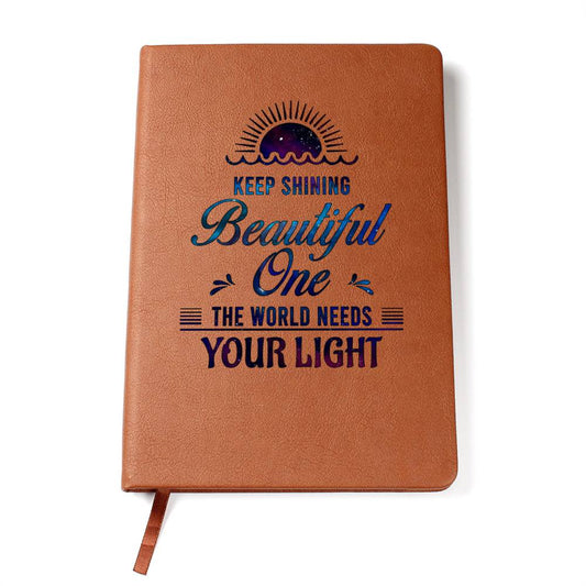 Dear Daughter Keep shining Leather Journal-[Heartfelt Family Gift]