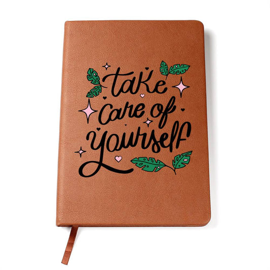 Take Care of Yourself Leather Journal-[Heartfelt Family Gift]