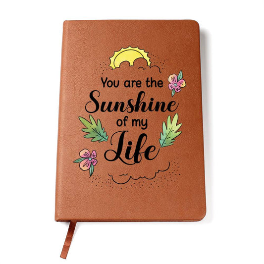Sunshine Leather Journal-[Heartfelt Family Gift]
