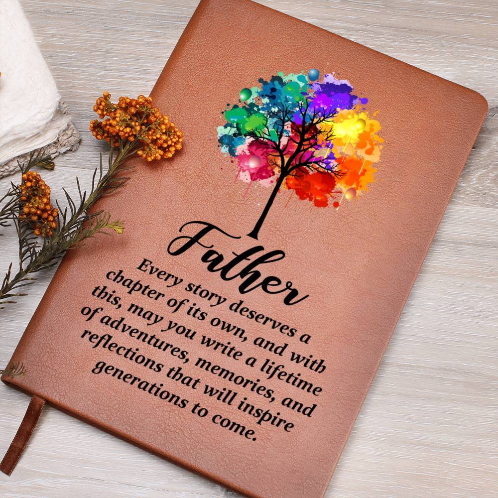 Father Leather Journal-[Heartfelt Family Gift]
