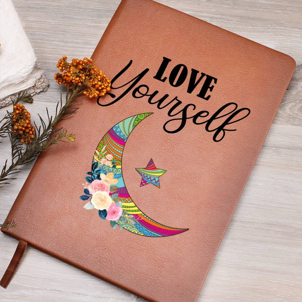 Love Yourself Leather Journal-[Heartfelt Family Gift]