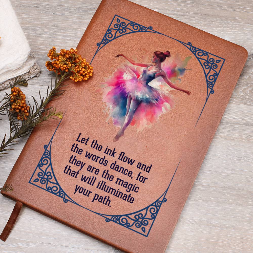 Ballerina Leather Journal-[Heartfelt Family Gift]