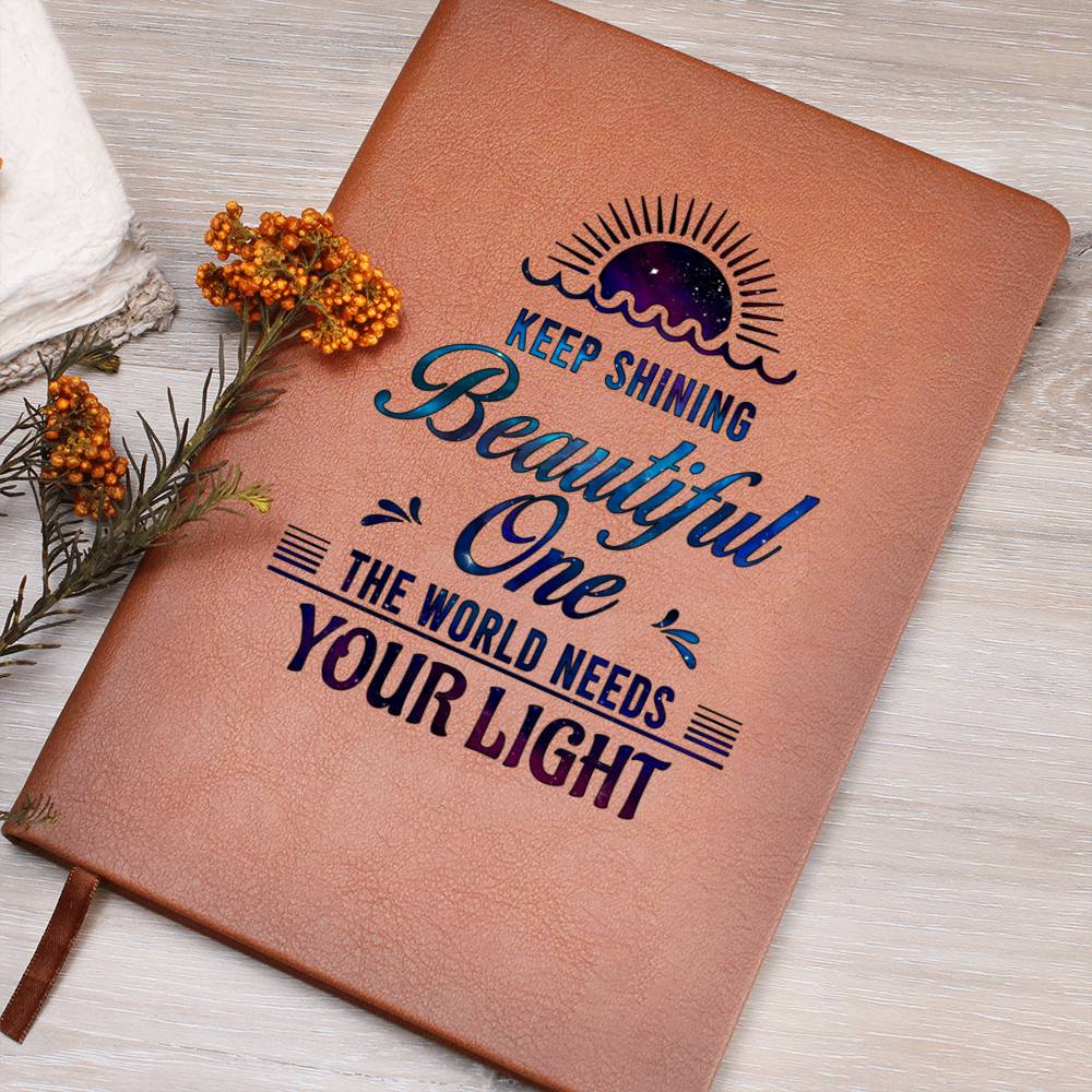 Dear Daughter Keep shining Leather Journal-[Heartfelt Family Gift]