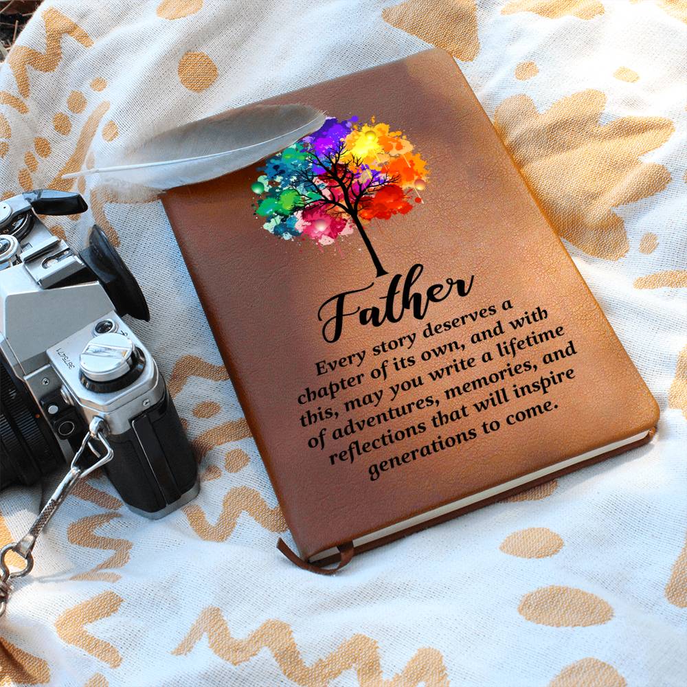 Father Leather Journal-[Heartfelt Family Gift]