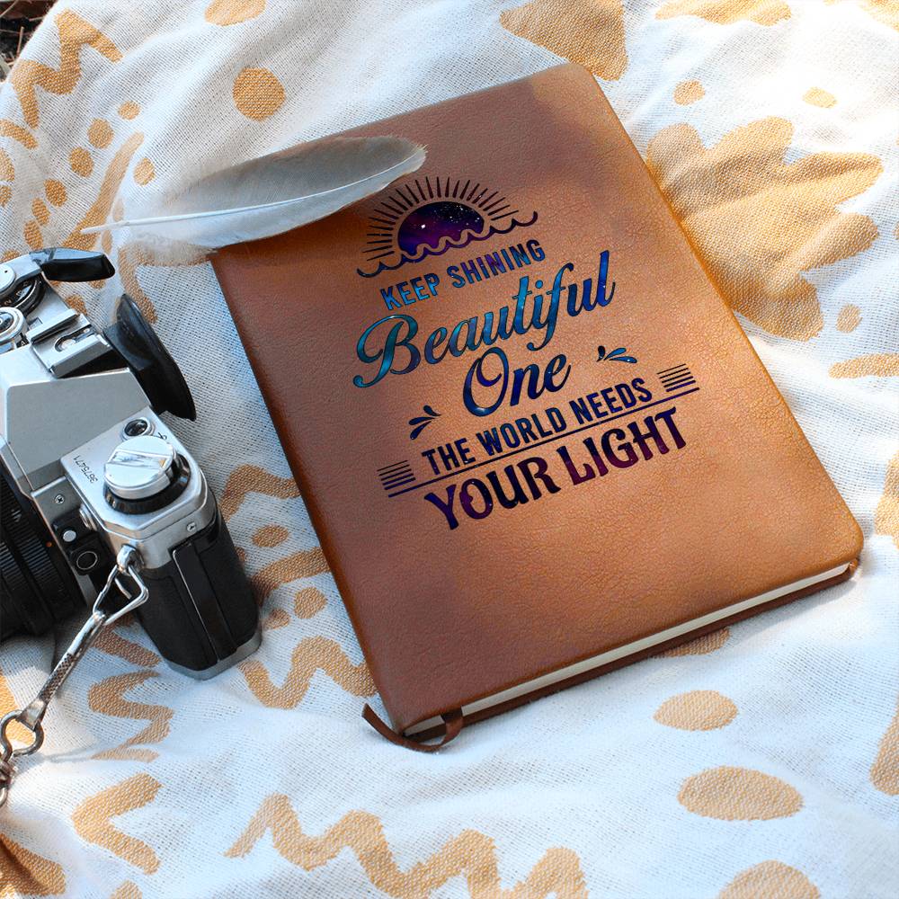 Dear Daughter Keep shining Leather Journal-[Heartfelt Family Gift]