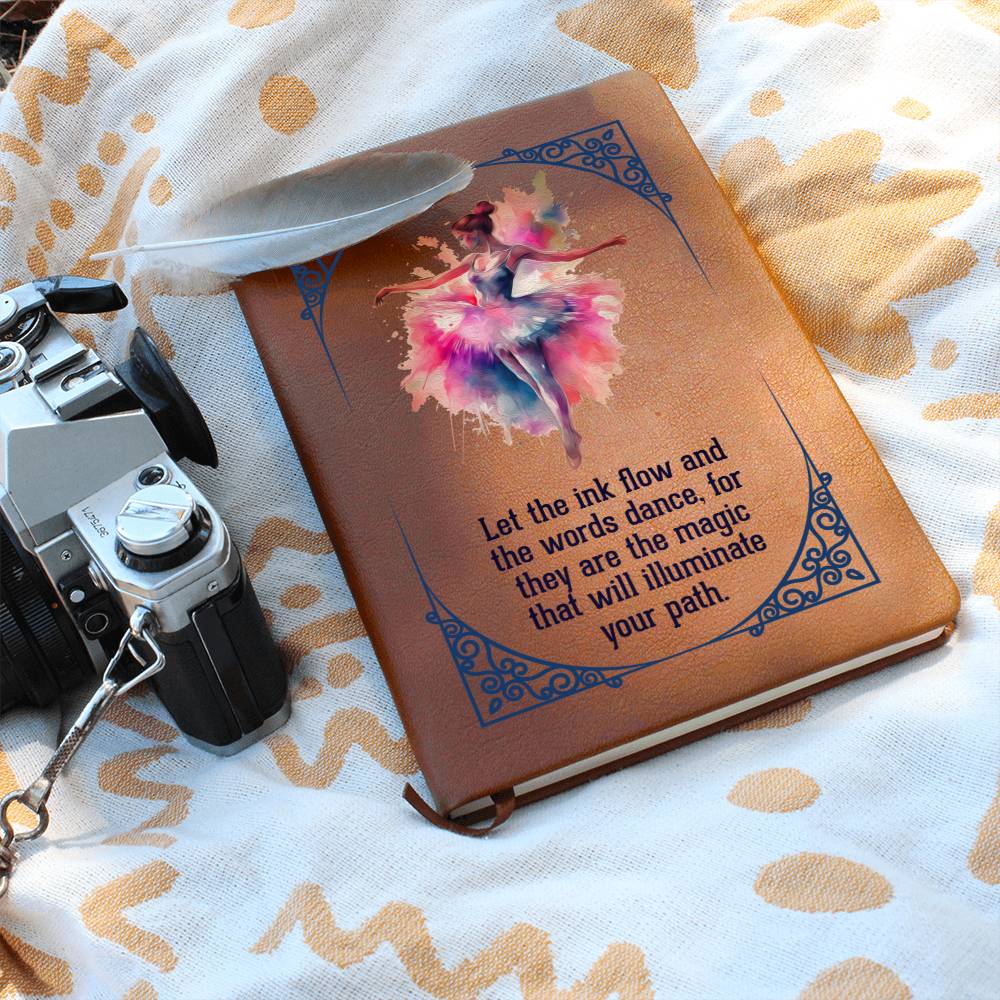 Ballerina Leather Journal-[Heartfelt Family Gift]