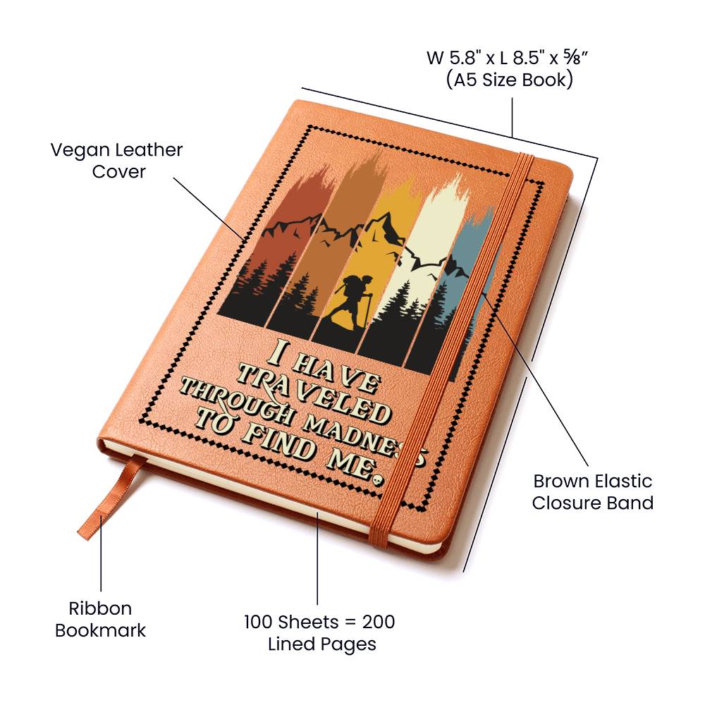 I have traveled Leather Journal-[Heartfelt Family Gift]