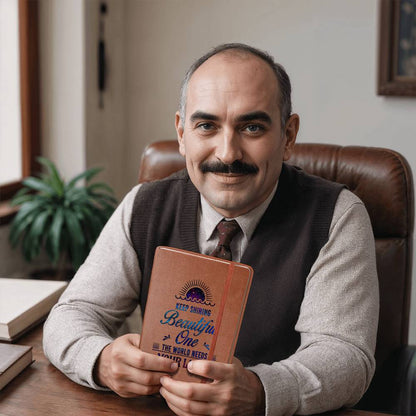 Dear Daughter Keep shining Leather Journal