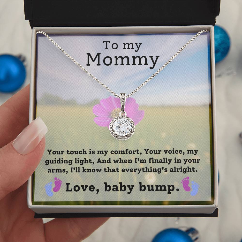 Mommy from Baby Bump Hope Necklace Gift-[Heartfelt Family Gift]