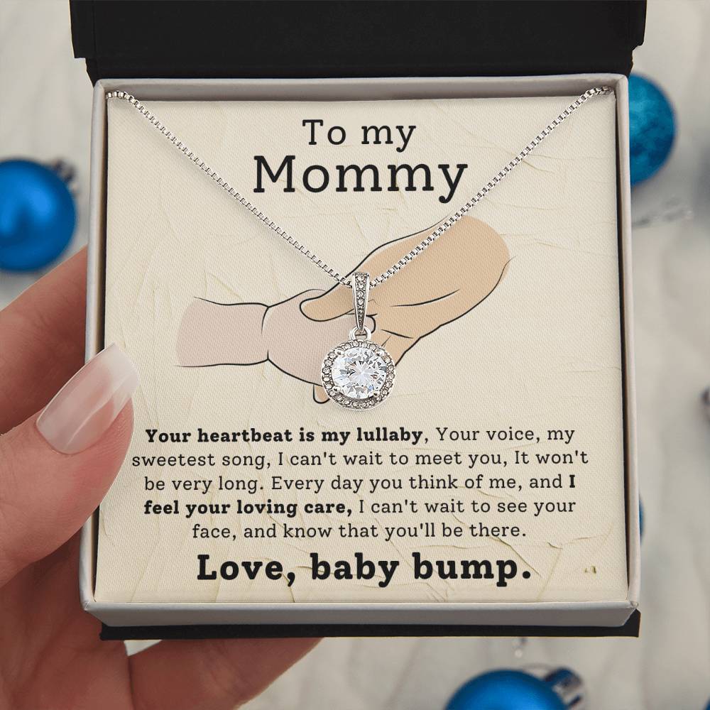 Mom from Baby Bump Hope Necklace Gift-[Heartfelt Family Gift]