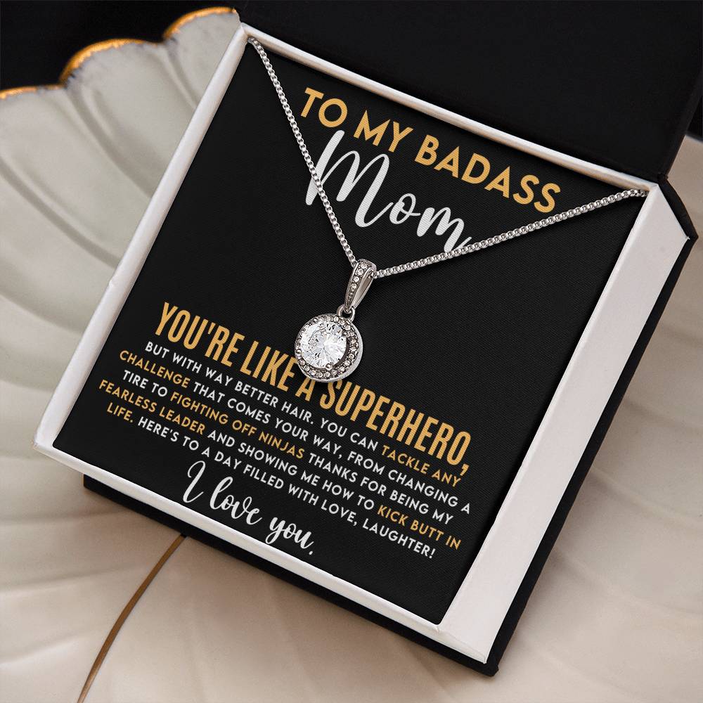 Badass Mom Hope Necklace - Unique Gift for Moms  Top-Quality Jewelry-[Heartfelt Family Gift]