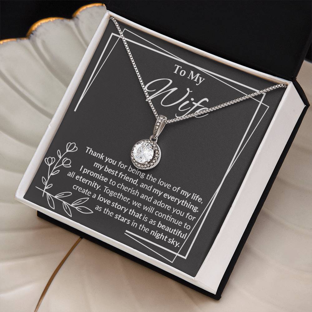 Monogrammed Hope Necklace for My Wife - Thoughtful Gift for Your Beloved - Shopify-[Heartfelt Family Gift]