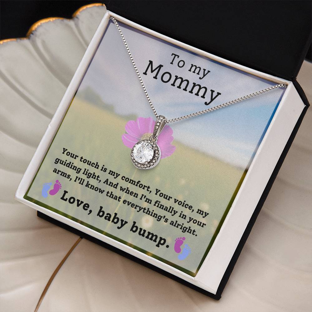 Mommy from Baby Bump Hope Necklace Gift-[Heartfelt Family Gift]