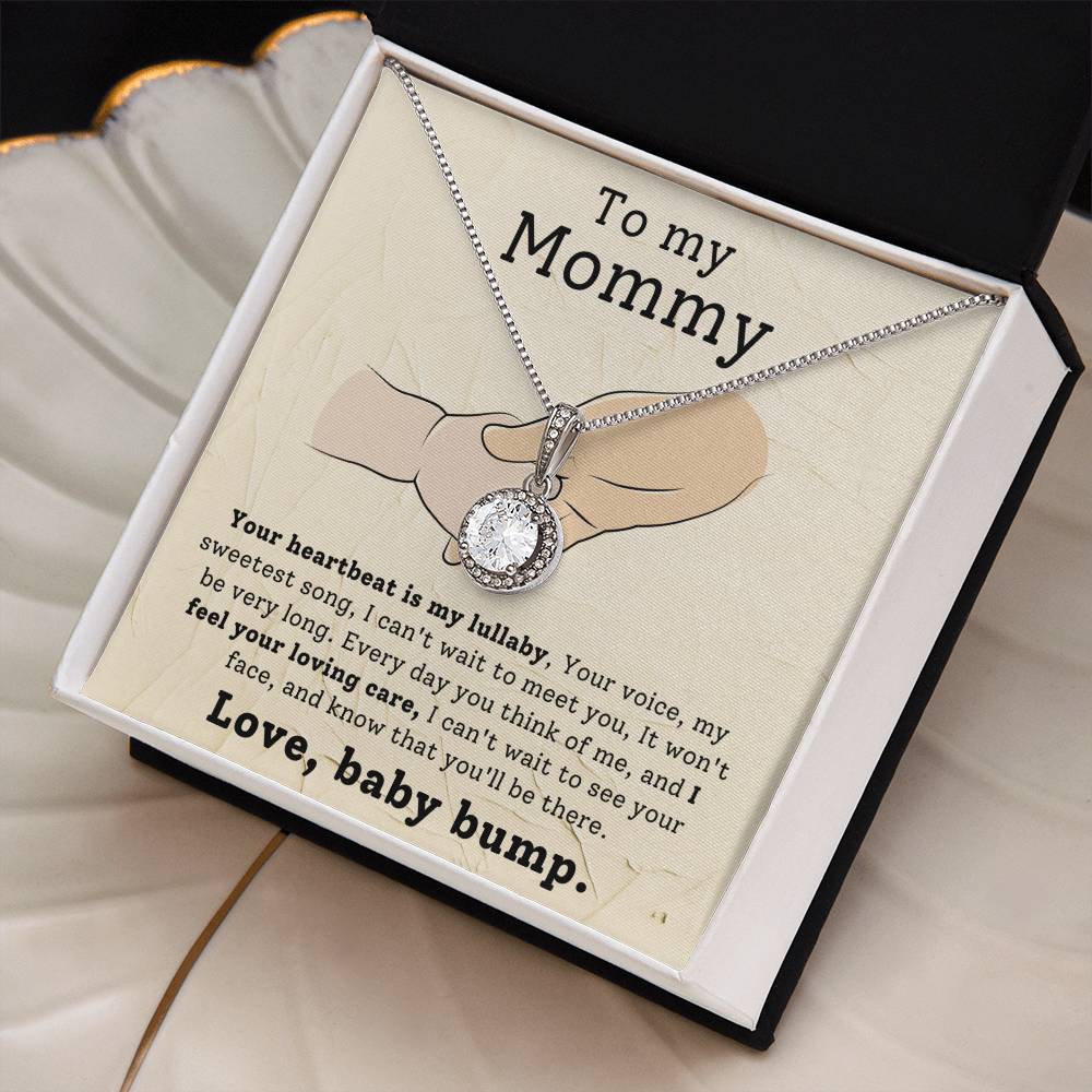 Mom from Baby Bump Hope Necklace Gift-[Heartfelt Family Gift]