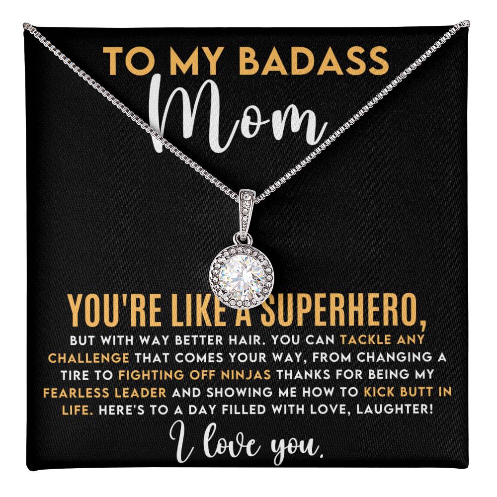 Badass Mom Hope Necklace - Unique Gift for Moms  Top-Quality Jewelry-[Heartfelt Family Gift]