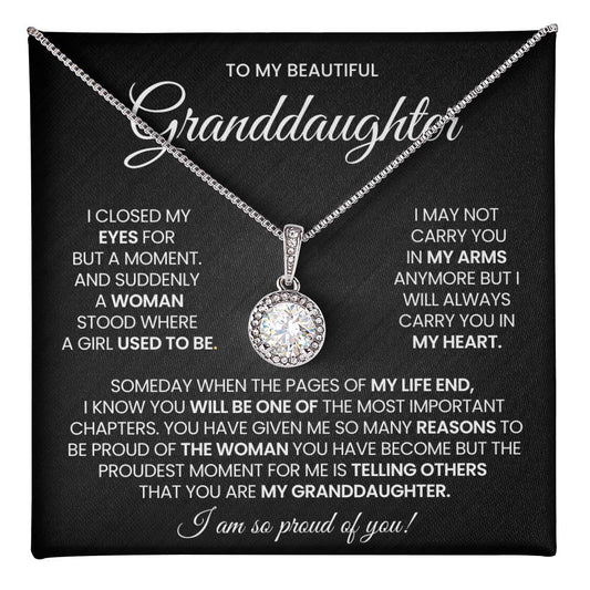 To My Granddaughter  Hope Necklace