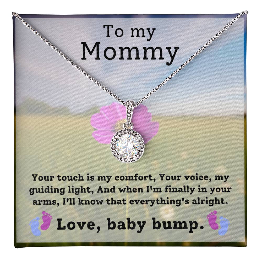 Mommy from Baby Bump Hope Necklace Gift-[Heartfelt Family Gift]