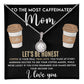 Moms Coffee Lover Necklace The Perfect Gift for the Caffeine-Obsessed-[Heartfelt Family Gift]