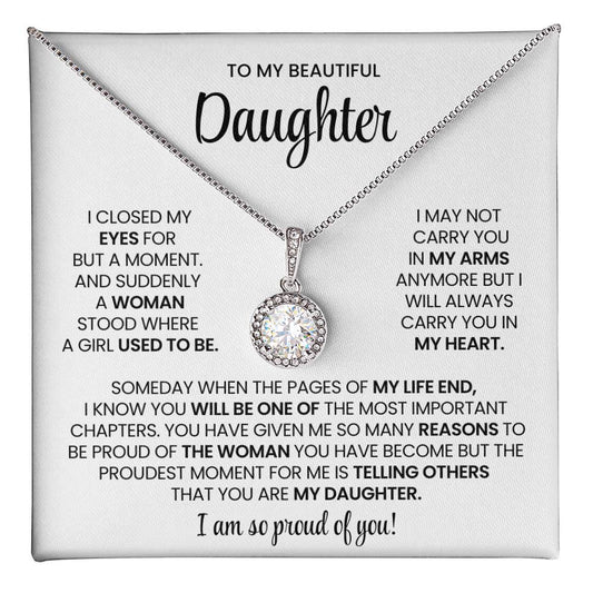 To My Daughter  Hope Necklace