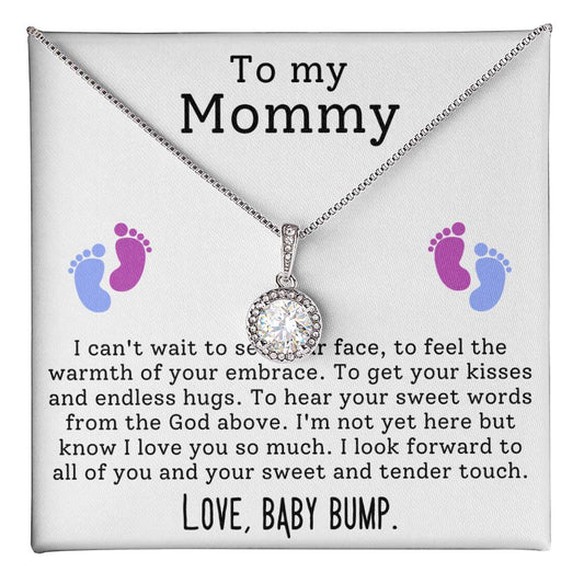 Mommy From Baby Bump Hope Necklace Gift-[Heartfelt Family Gift]