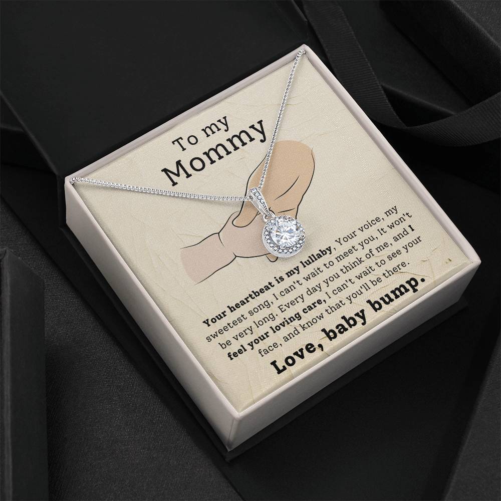 Mom from Baby Bump Hope Necklace Gift-[Heartfelt Family Gift]