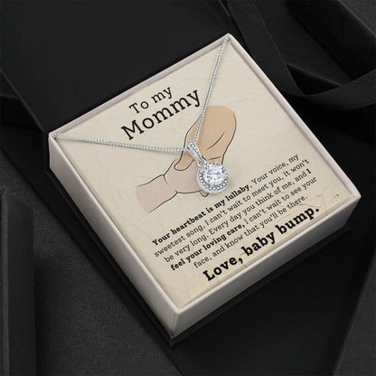 Mom from Baby Bump Hope Necklace Gift-[Heartfelt Family Gift]