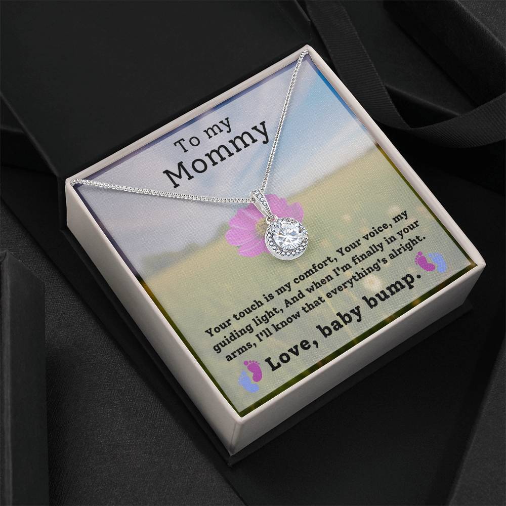 Mommy from Baby Bump Hope Necklace Gift-[Heartfelt Family Gift]