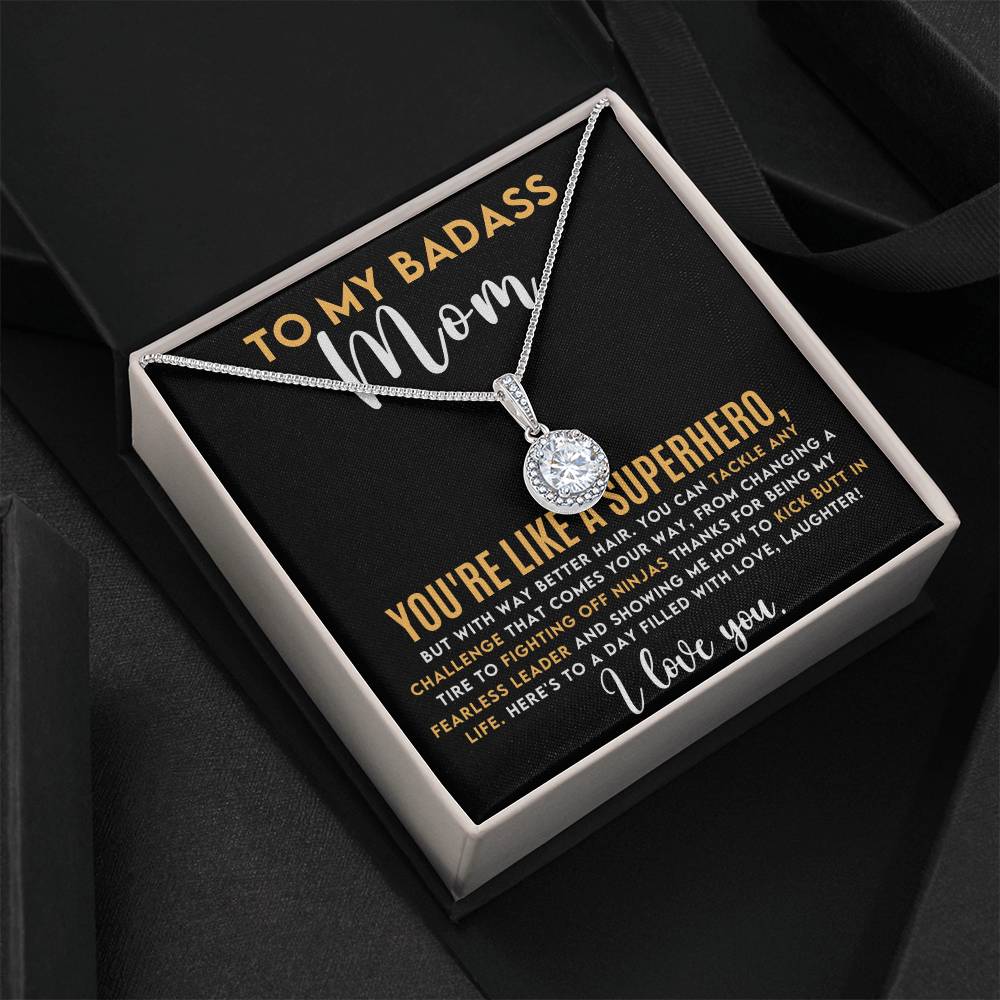 Badass Mom Hope Necklace - Unique Gift for Moms  Top-Quality Jewelry-[Heartfelt Family Gift]