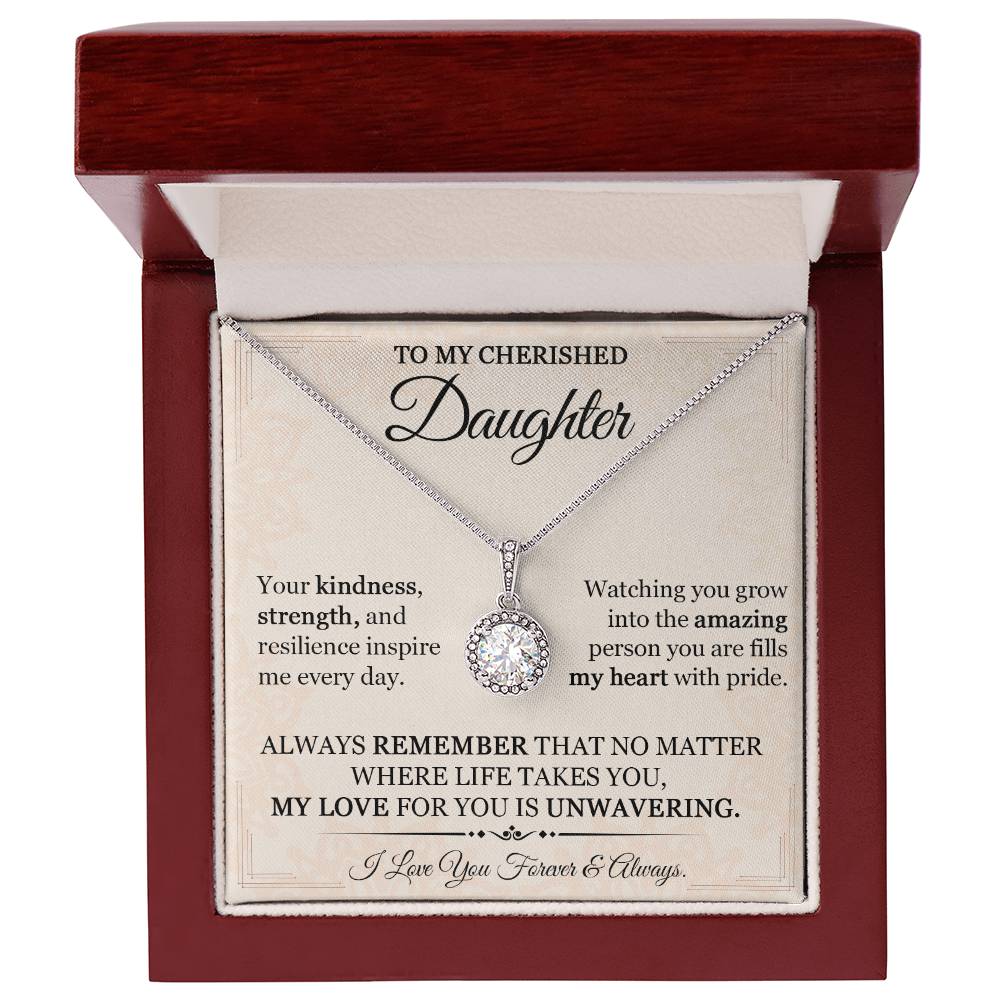 Cherished Daughter Hope Necklace - Perfect Gift for Any Occasion-[Heartfelt Family Gift]