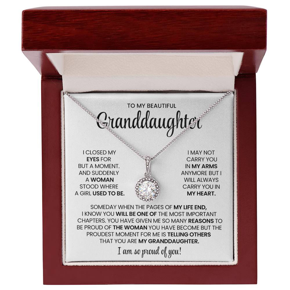 To My Granddaughter  Hope Necklace