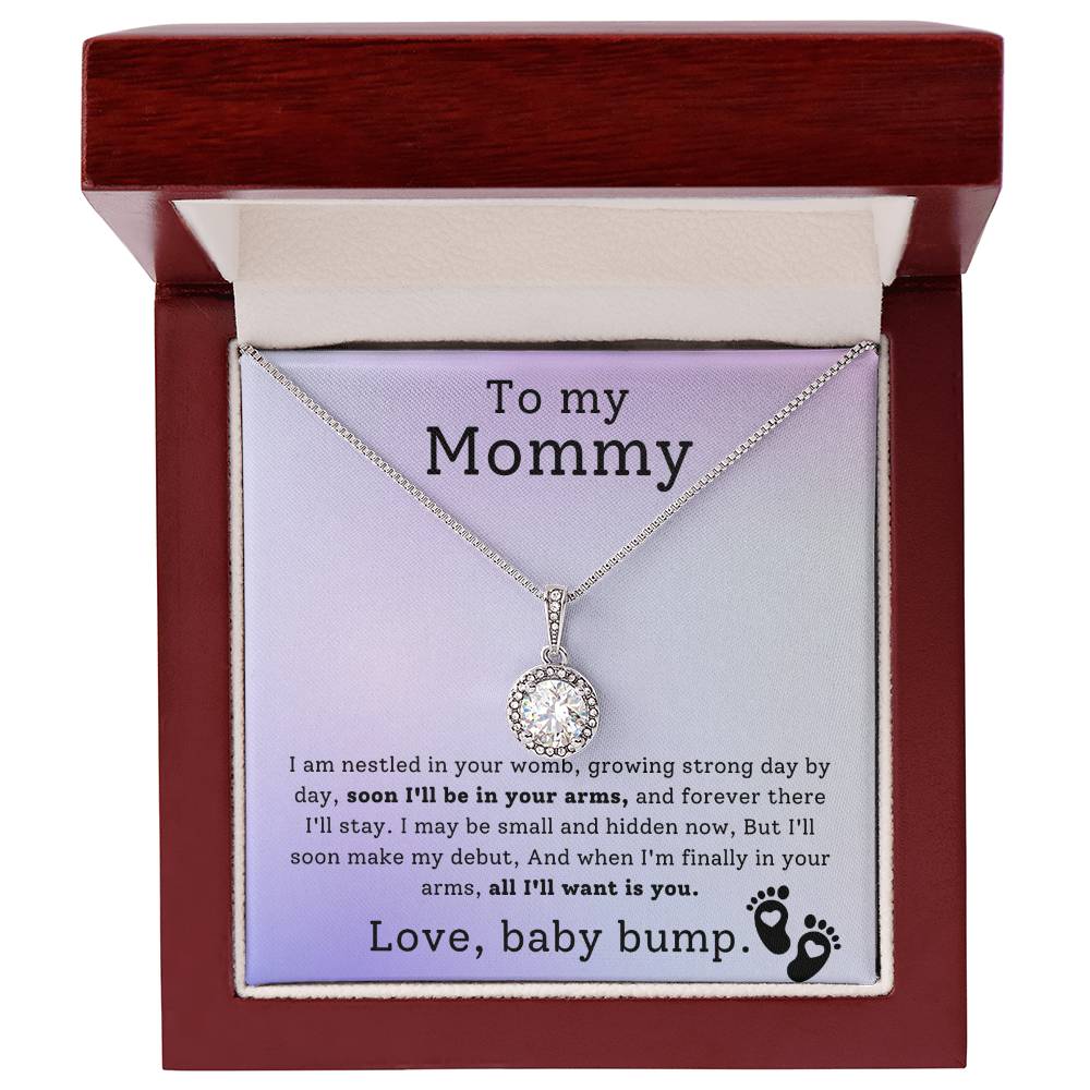 Mommy from Baby Bump Hope Necklace Gift-[Heartfelt Family Gift]