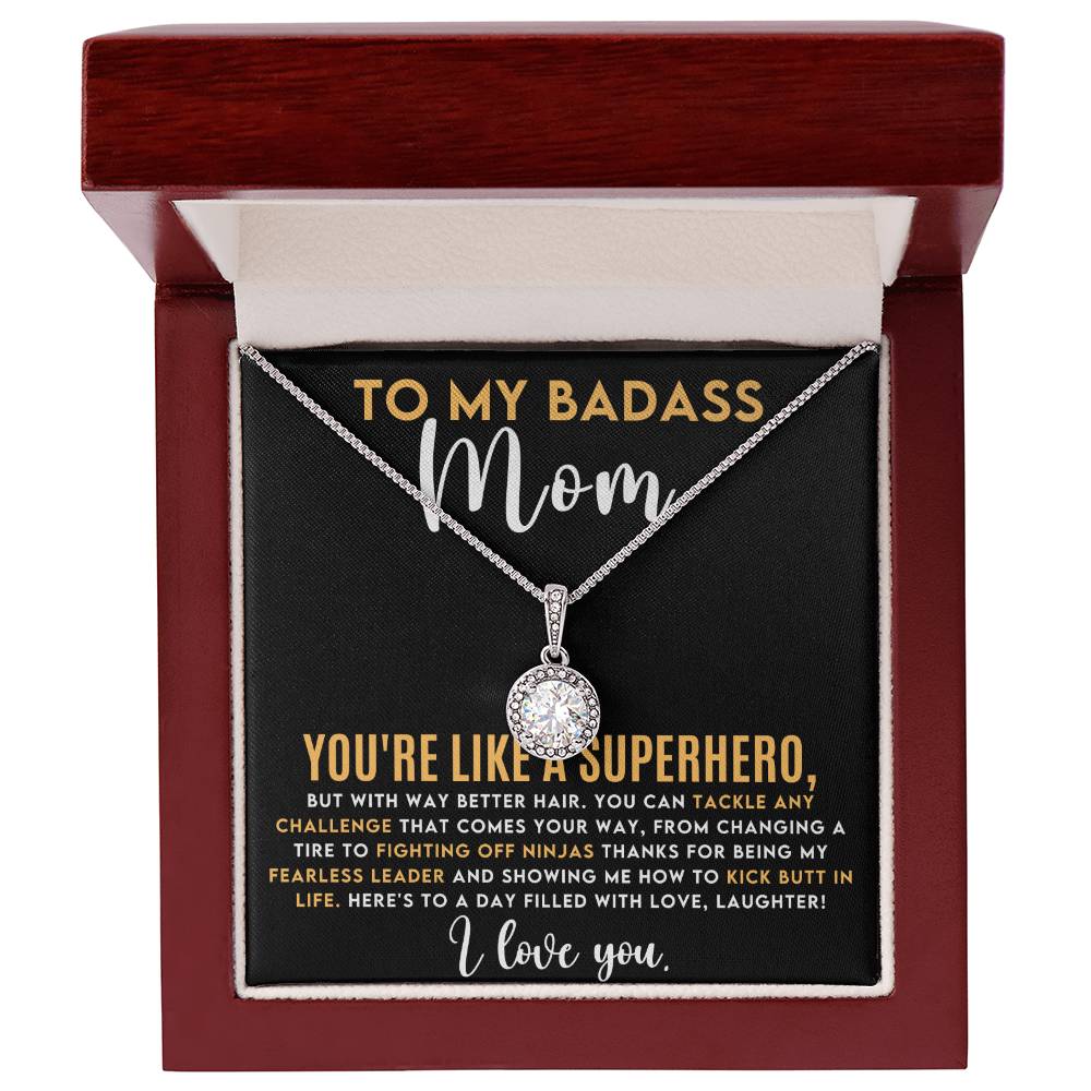Badass Mom Hope Necklace - Unique Gift for Moms  Top-Quality Jewelry-[Heartfelt Family Gift]