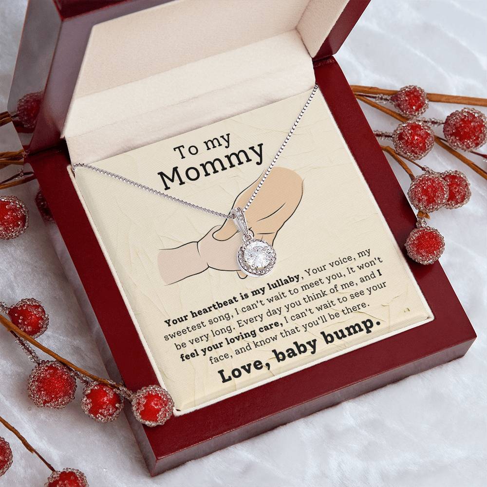 Mom from Baby Bump Hope Necklace Gift-[Heartfelt Family Gift]