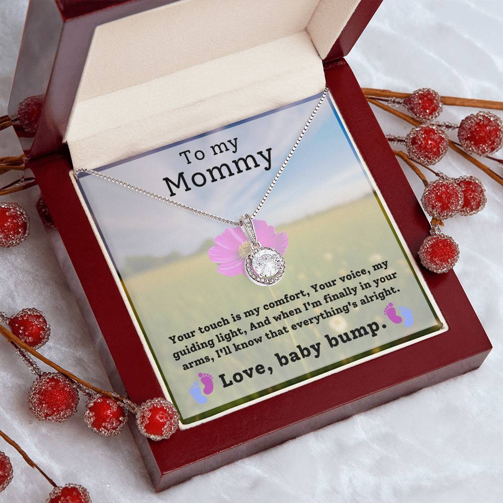 Mommy from Baby Bump Hope Necklace Gift-[Heartfelt Family Gift]