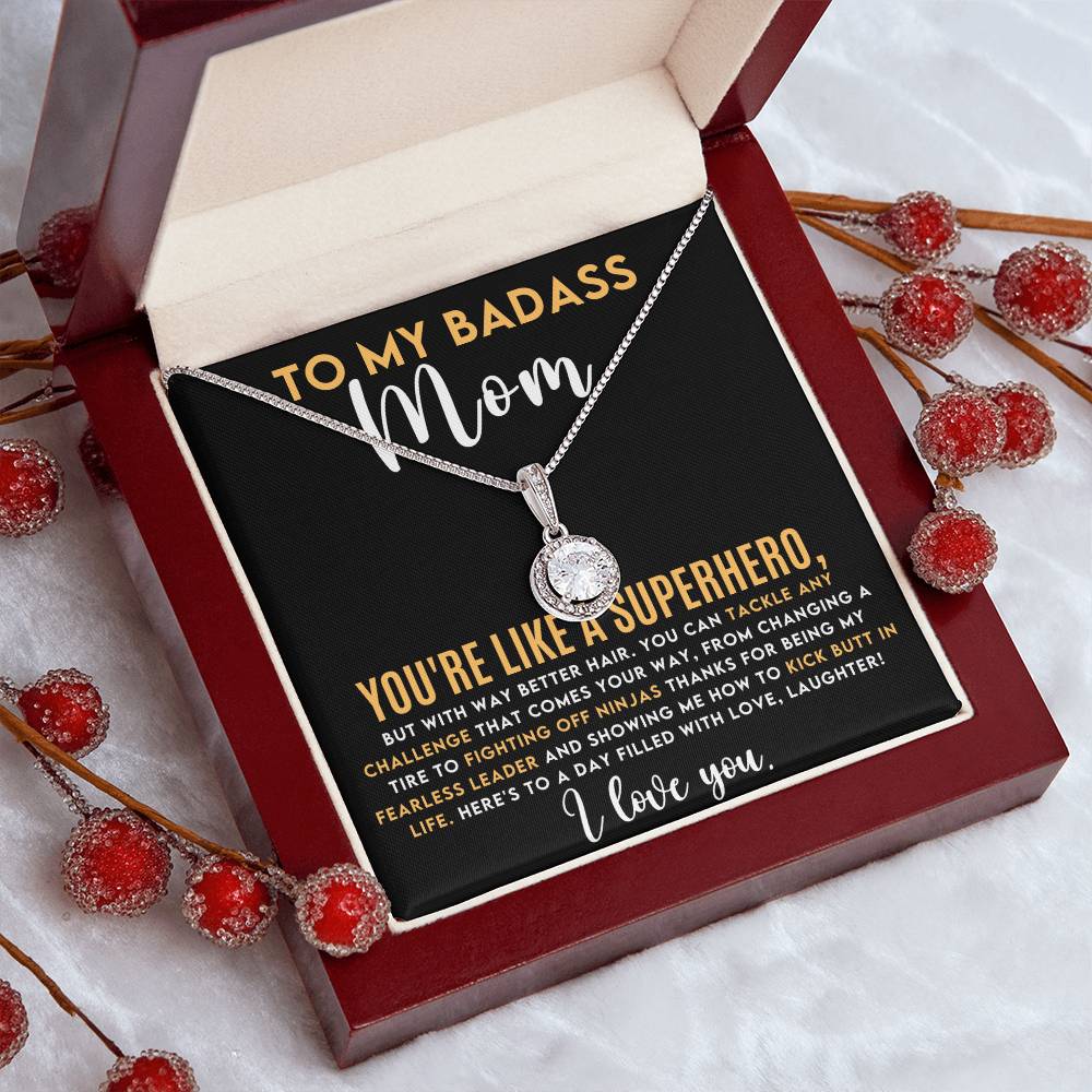 Badass Mom Hope Necklace - Unique Gift for Moms  Top-Quality Jewelry-[Heartfelt Family Gift]