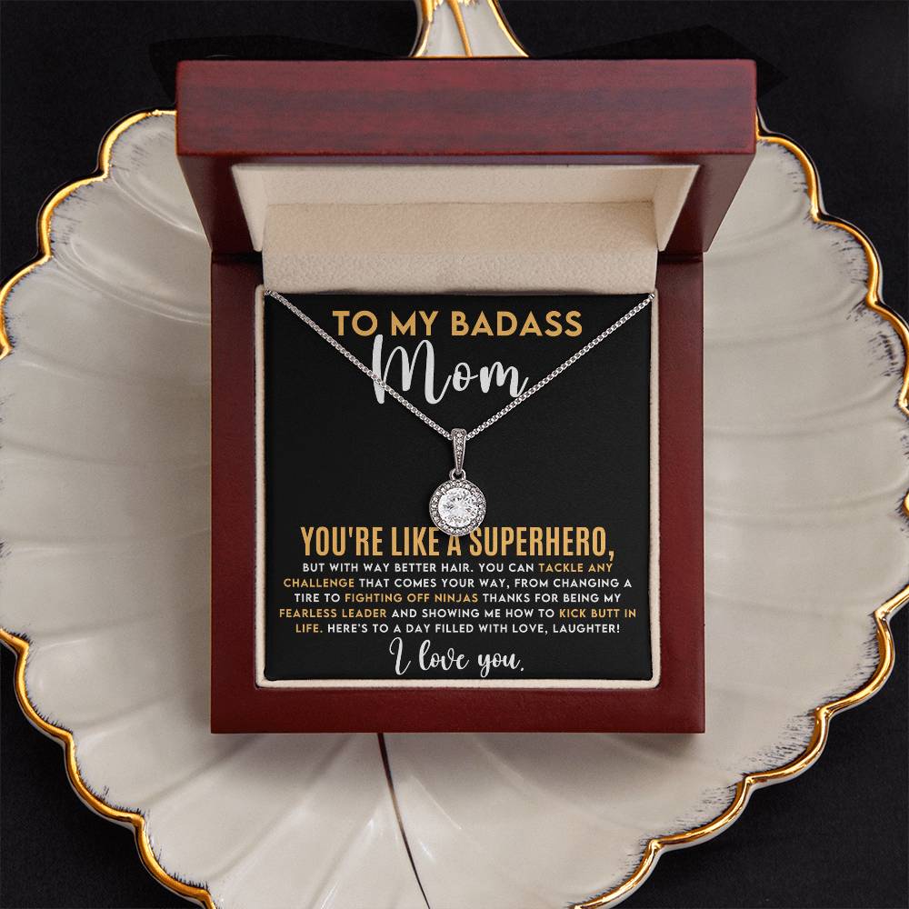 Badass Mom Hope Necklace - Unique Gift for Moms  Top-Quality Jewelry-[Heartfelt Family Gift]
