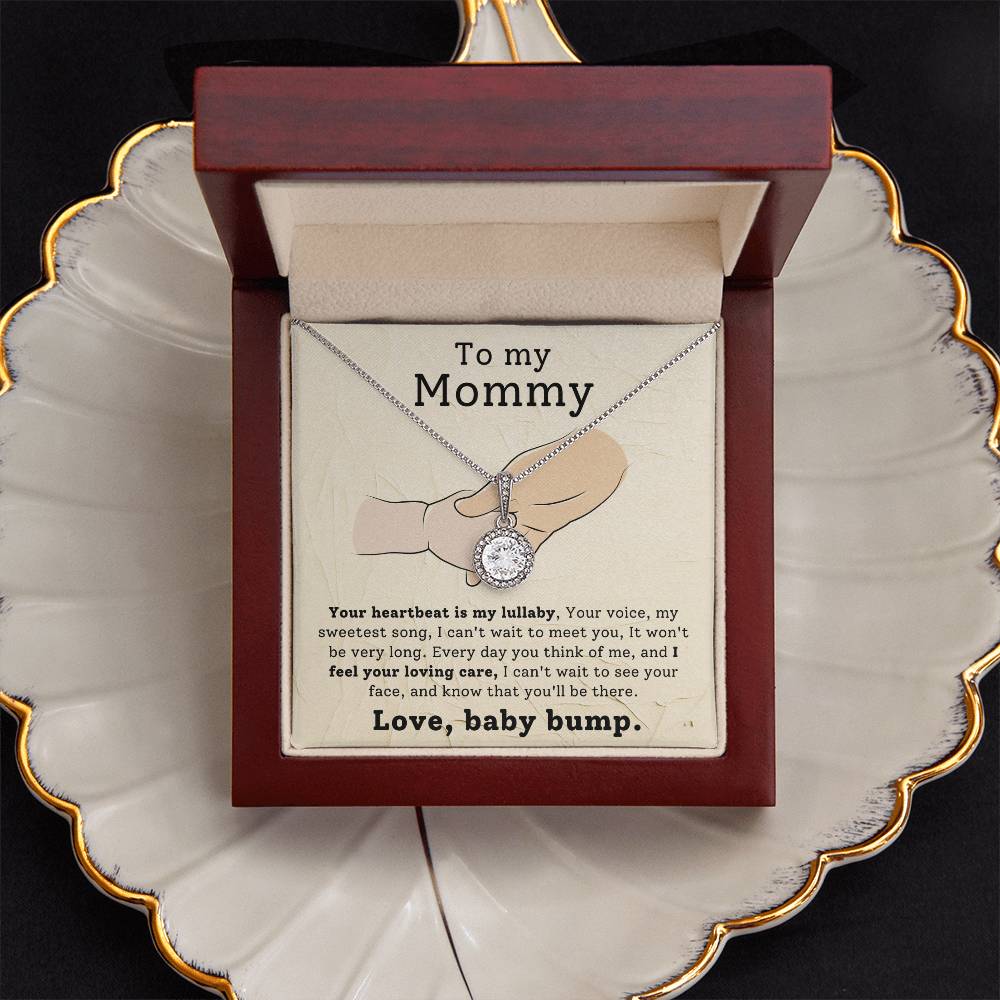 Mom from Baby Bump Hope Necklace Gift-[Heartfelt Family Gift]