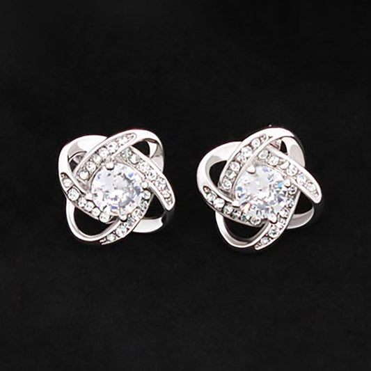 Love Knot Stud Earrings-[Heartfelt Family Gift]