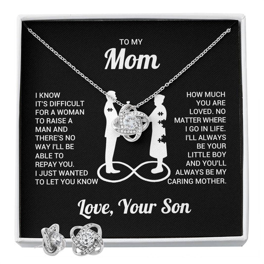 To My Mom Necklace Gift from Son