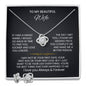 To My Wife Love Knot Necklace & Earring Gift Set