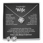 To My Wife Knot Necklace & Earring Gift Set