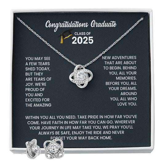 Class of 2026 Graduation Necklace and Earring Set