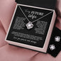 To My Future Wife Love Knot Necklace & Earring Gift Set