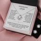 To My Wife Love Knot Necklace & Earring Gift Set