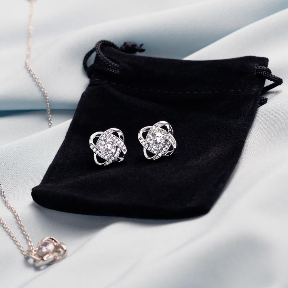 Granddaughter Necklace and Earring Christmas Gift Set-[Heartfelt Family Gift]